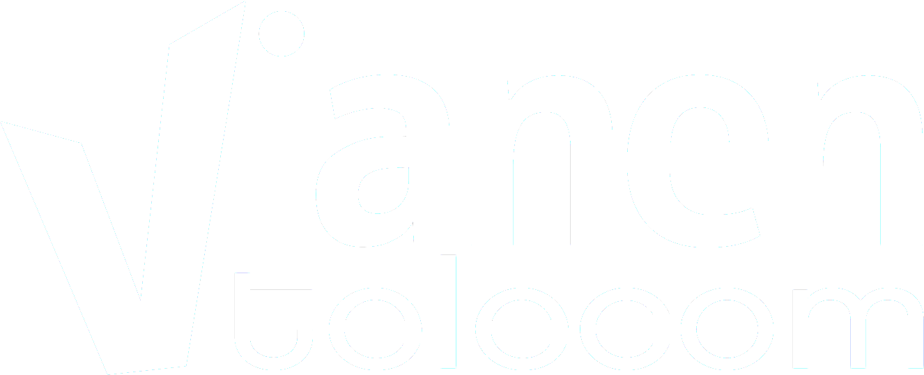 Logo Vianen Telecom white