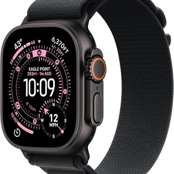 Apple Watch Ultra 3 49mm Black Titanium Black Alpine Loop (M) Gloednieuw / Open Box