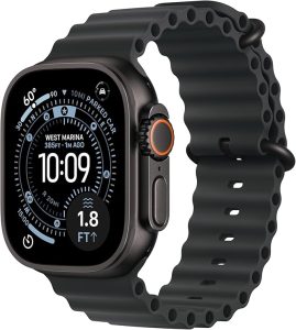 Apple Watch Ultra 3 49mm Black Titanium Black Ocean Band